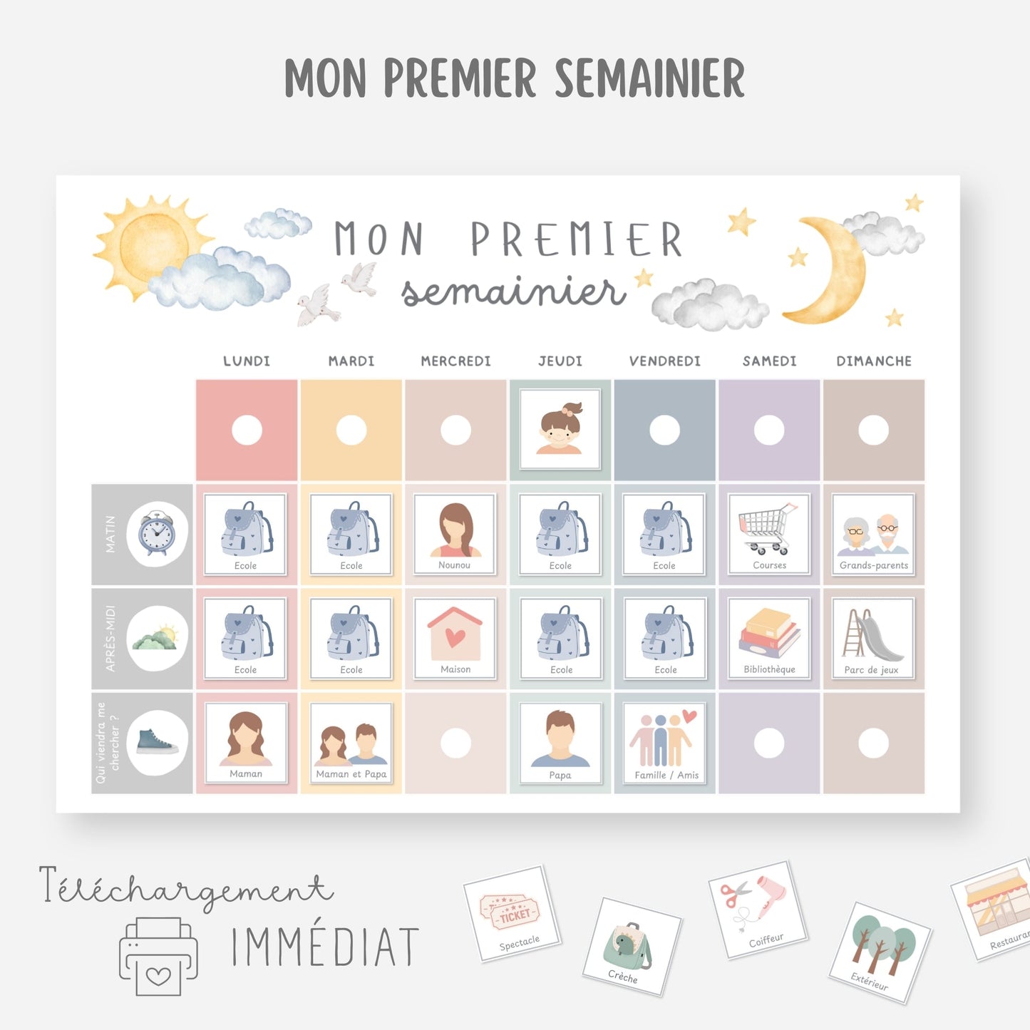 Mon premier semainier Little Cabane