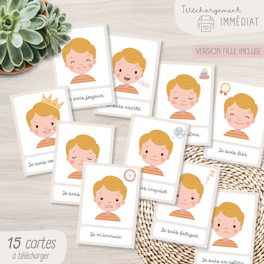 Mes cartes des émotions Little Cabane