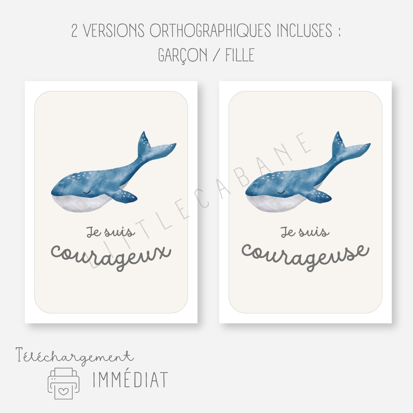 Mes cartes d'affirmations positives Little Cabane
