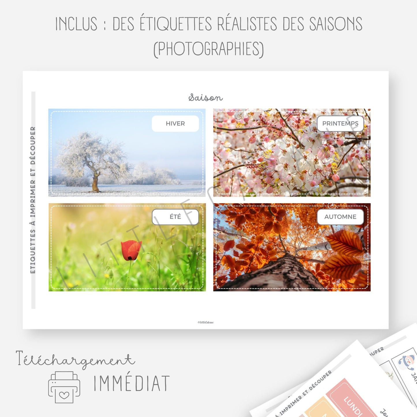 Date du jour - Calendrier du jour Little Cabane