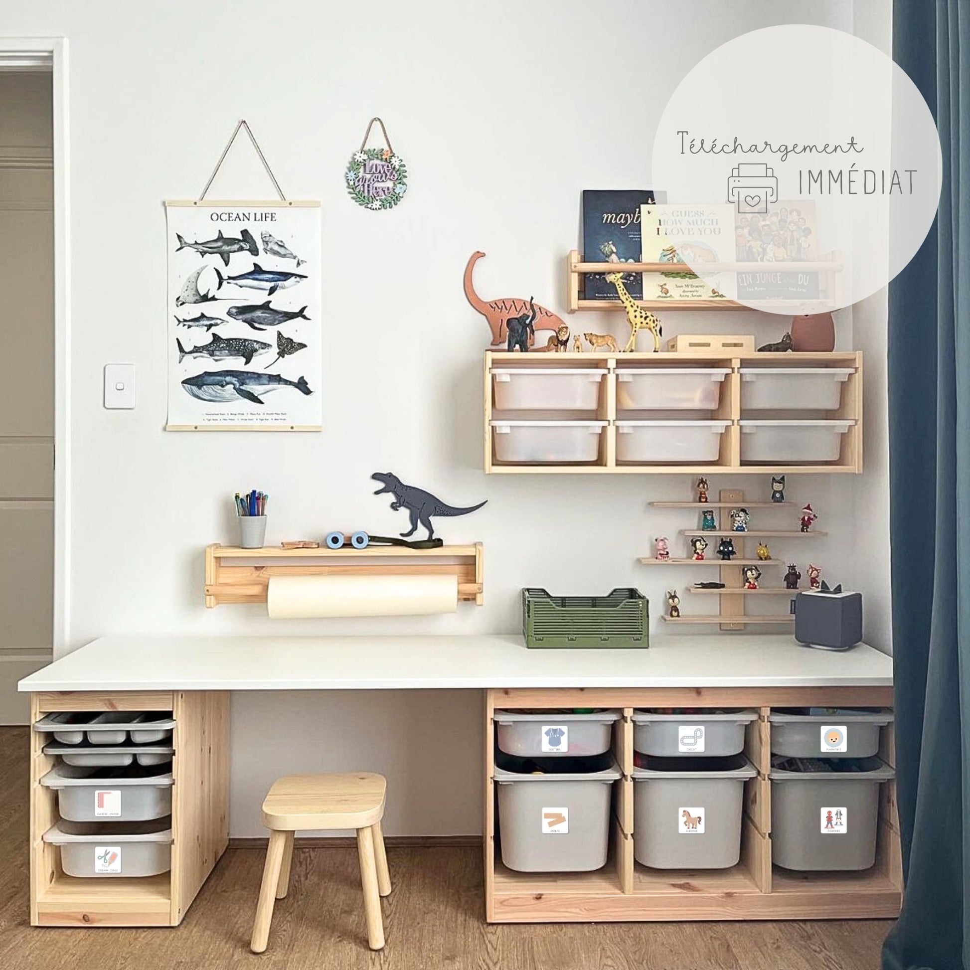 Etiquettes rangement des jouets enfant Little Cabane