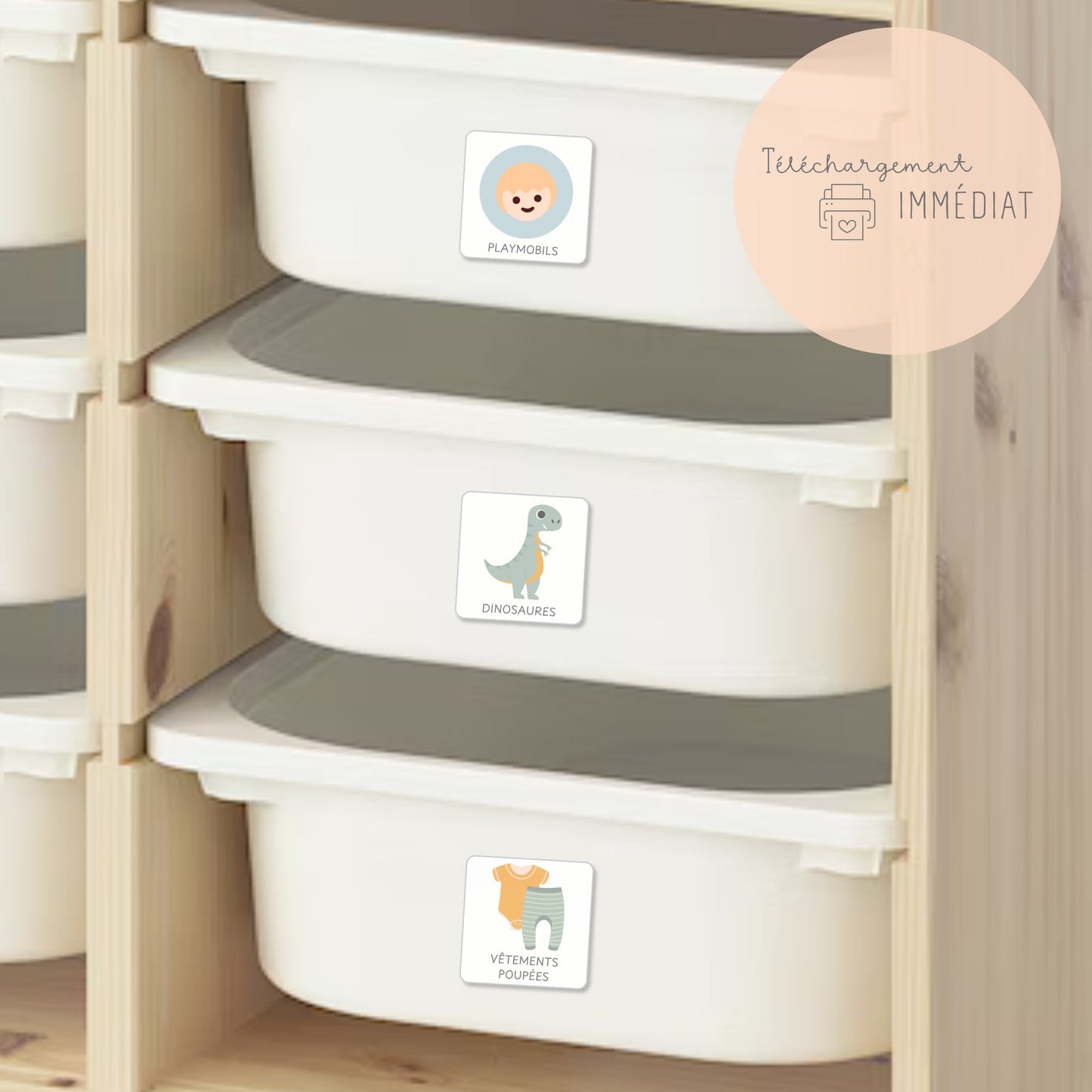 Etiquettes rangement des jouets enfant Little Cabane