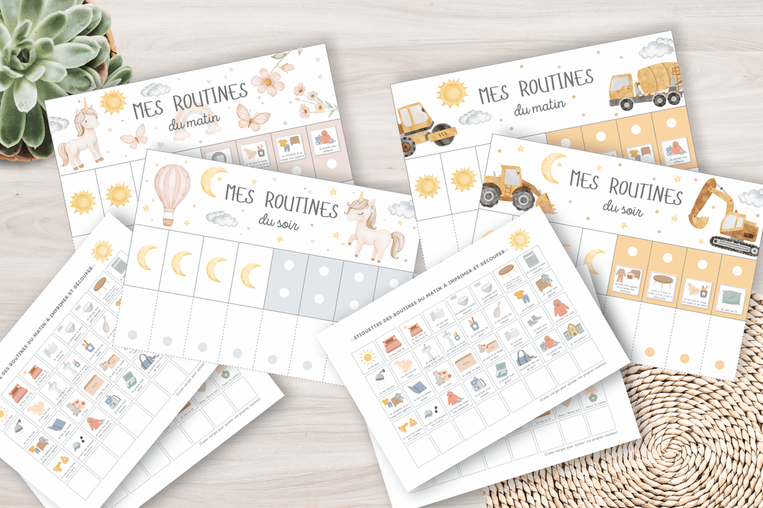 Développez l'autonomie de votre enfant avec le tableau de routines