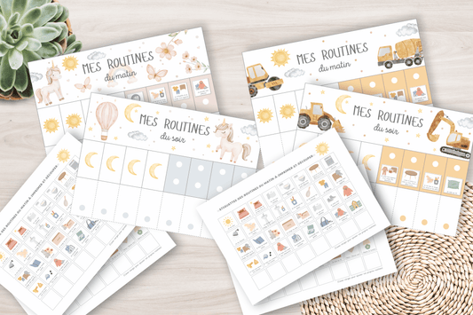 Développez l'autonomie de votre enfant avec le tableau de routines