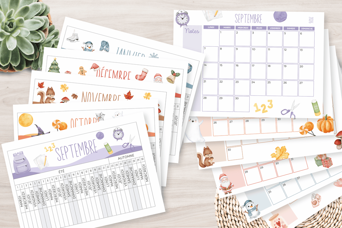 Calendriers familiaux : les outils indispensables pour préparer la rentrée sereinement