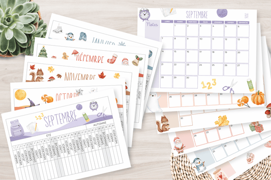Calendriers familiaux : les outils indispensables pour préparer la rentrée sereinement