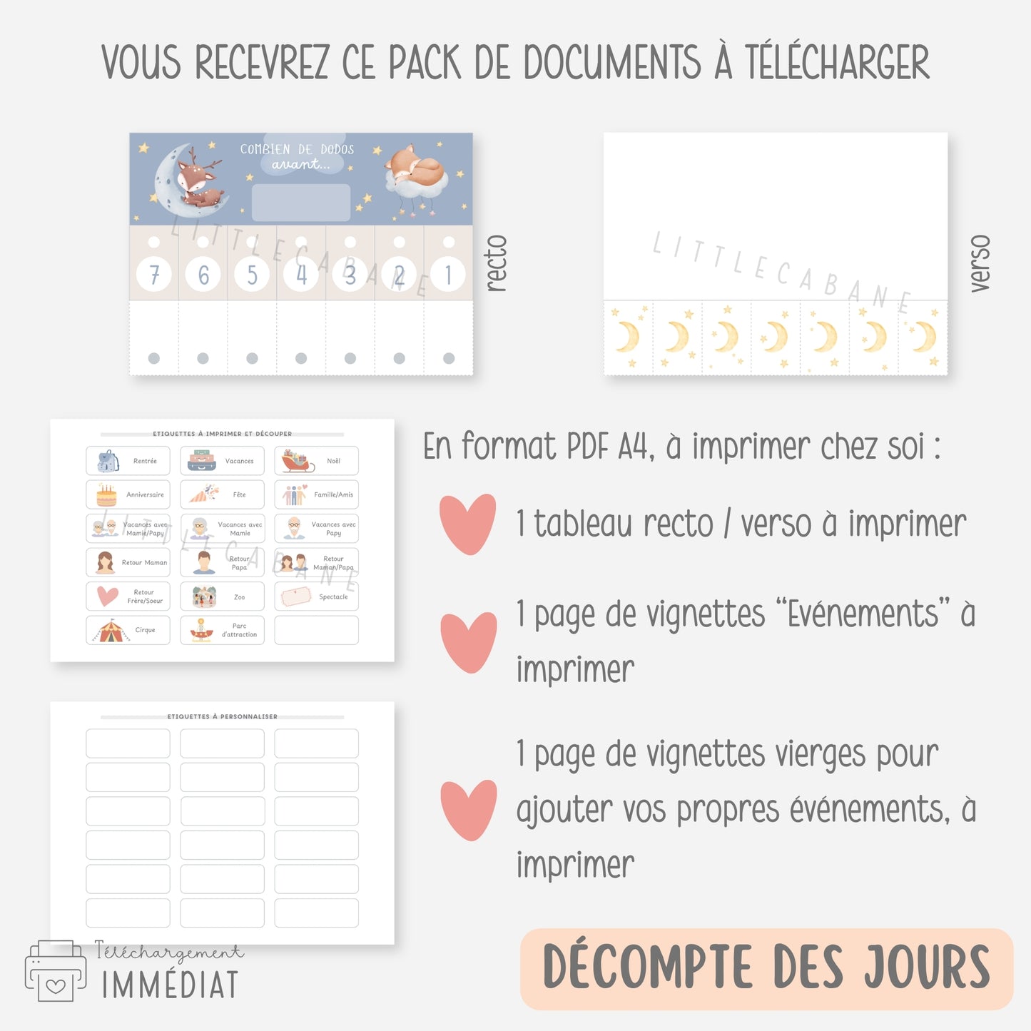 PACK Semainiers, Routines et Calendriers pour se repérer dans le temps