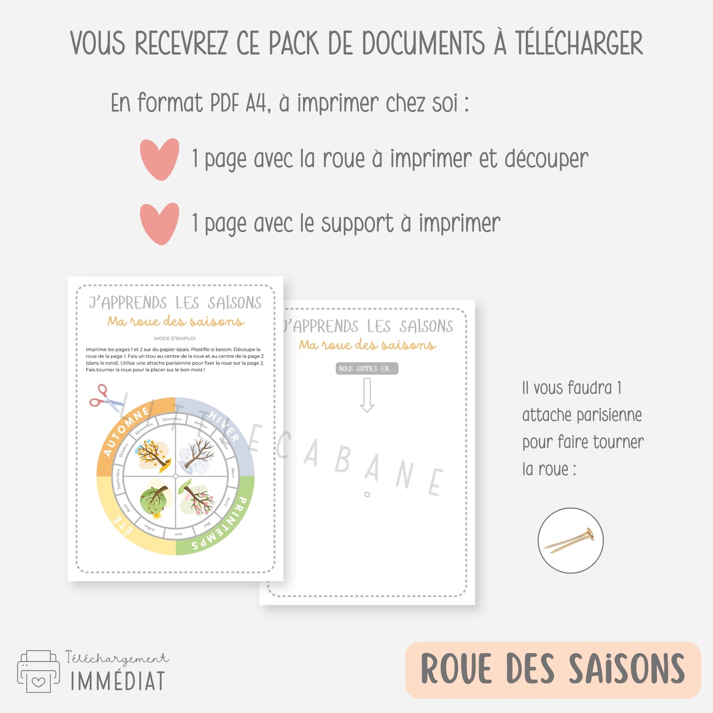 PACK Semainiers, Routines et Calendriers pour se repérer dans le temps