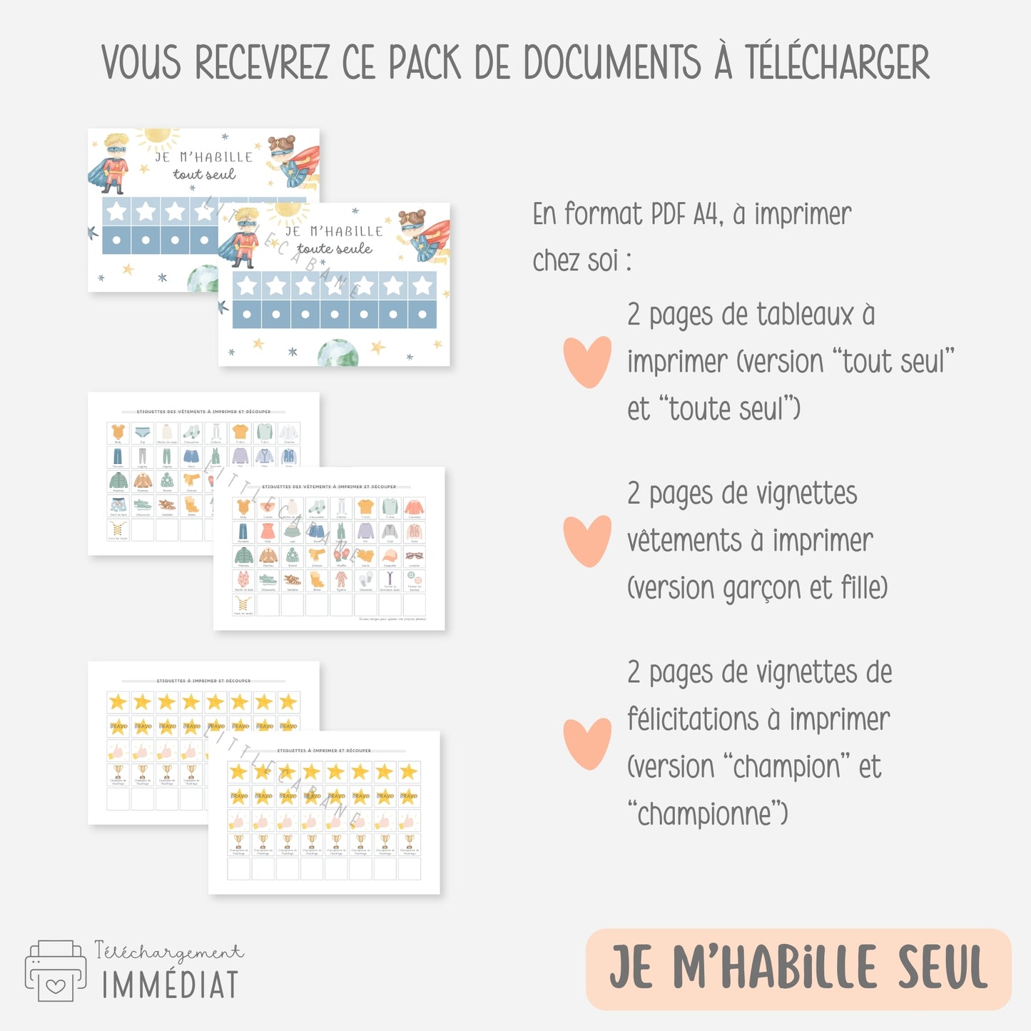 PACK Rentrée école maternelle, Semainiers, Routines, Calendriers et Tableaux de progrès