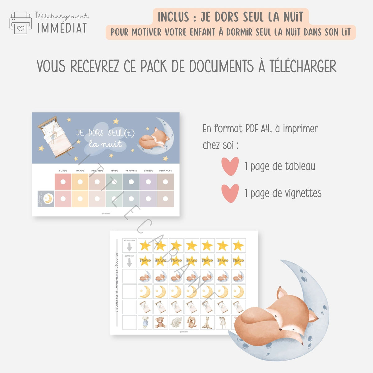 PACK Semainier enfant maternelle, Planning semaine, Routine, Frise du temps, Tableaux de progrès