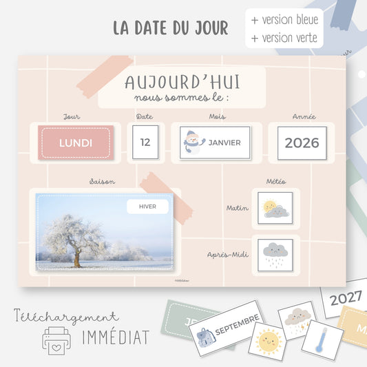 Date du jour - Calendrier du jour