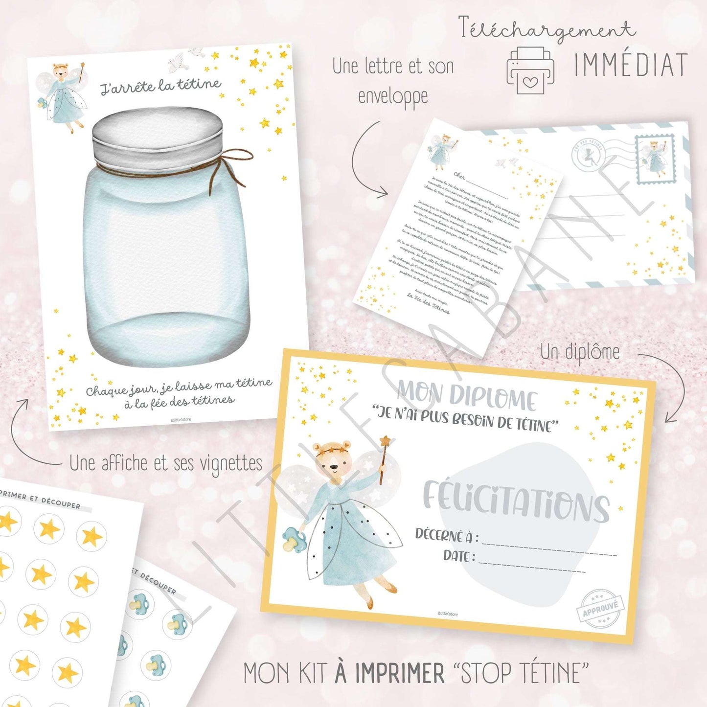 Kit stop tétine Little Cabane