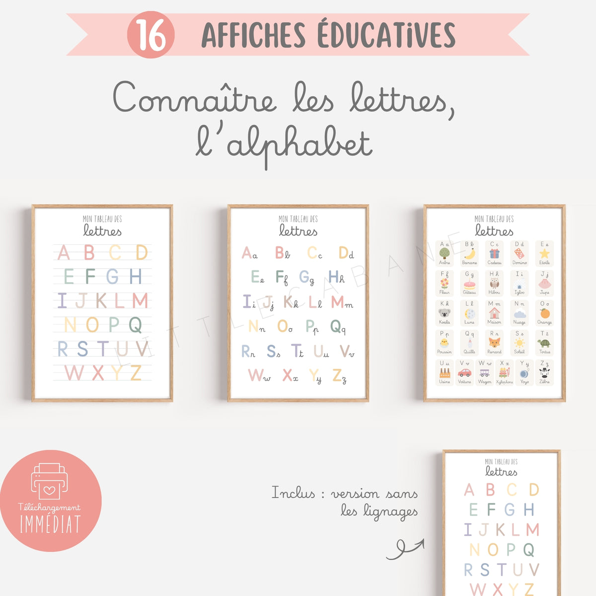 Pack de 16 affiches éducatives