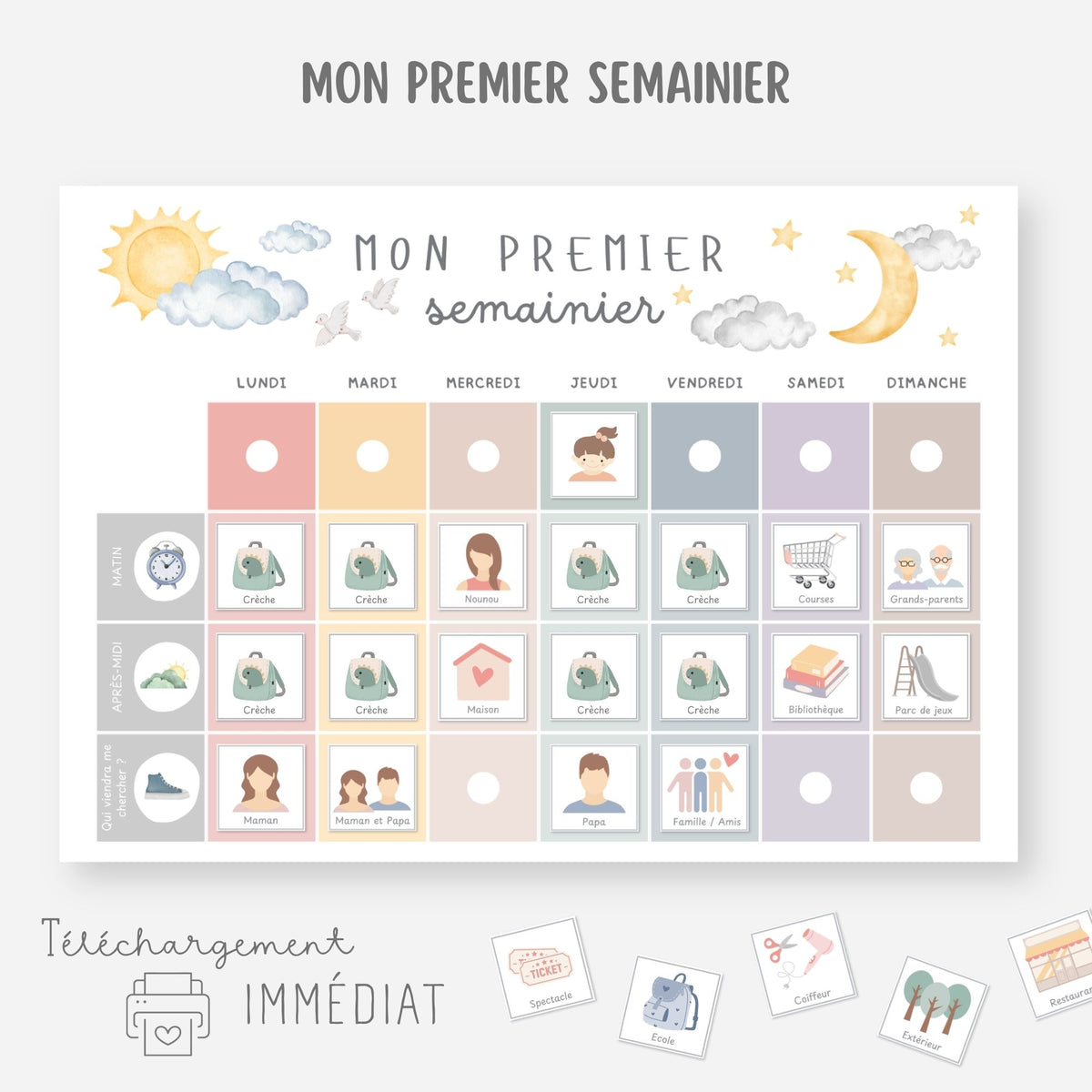 Mon premier semainier