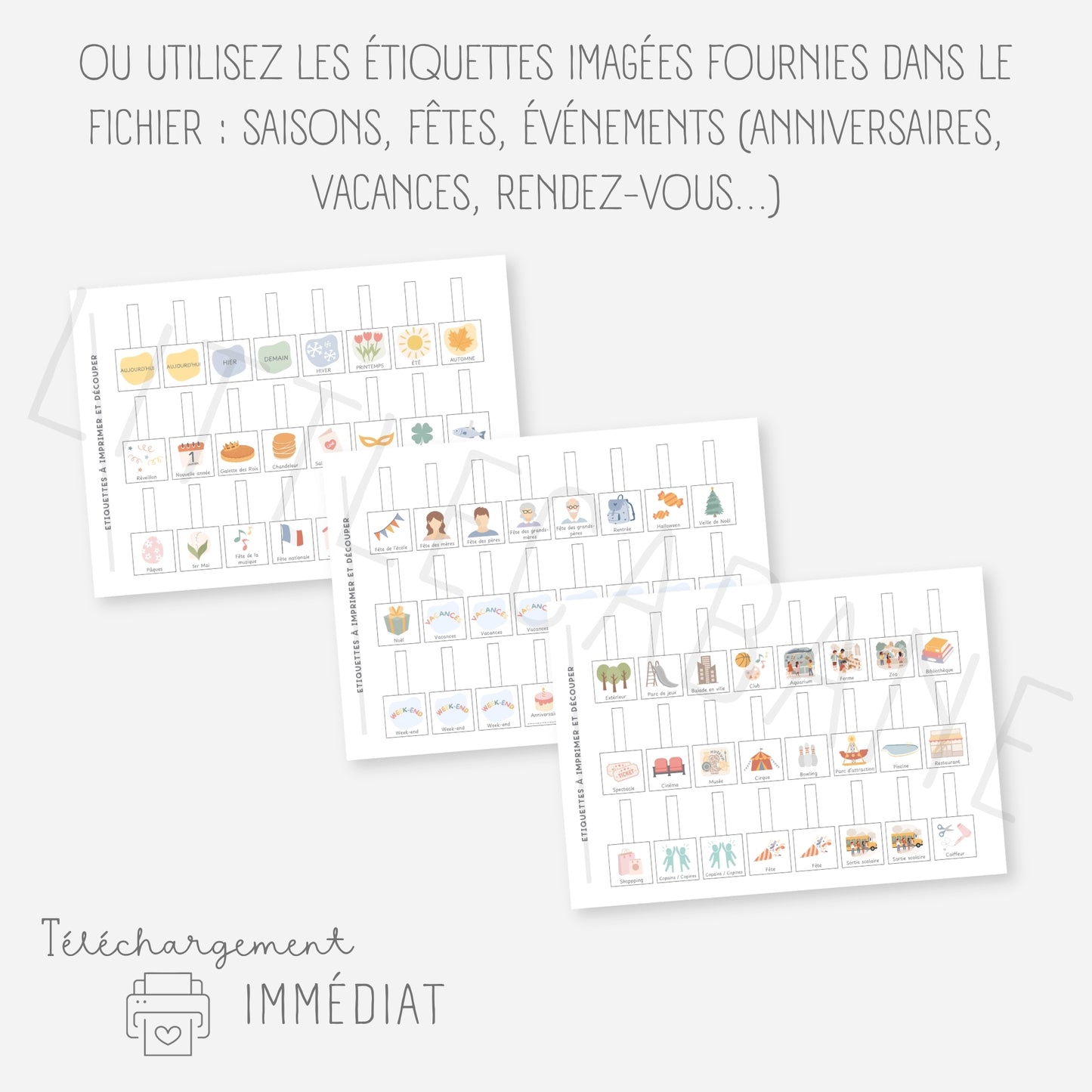 Poutre du temps Montessori année scolaire 2026-2027