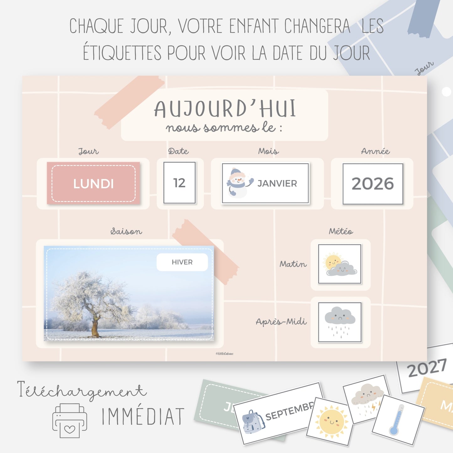 Date du jour - Calendrier du jour
