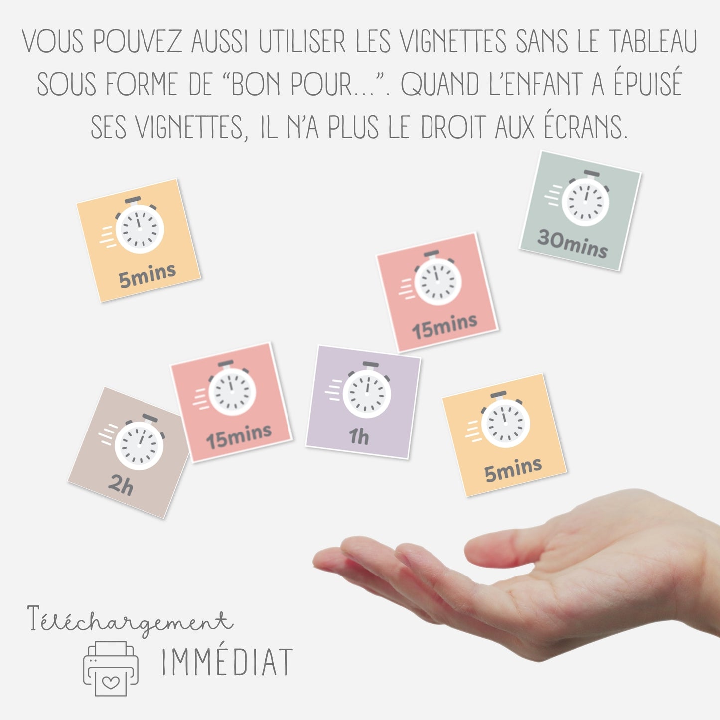 Tableau temps écran, gestion des écrans enfant