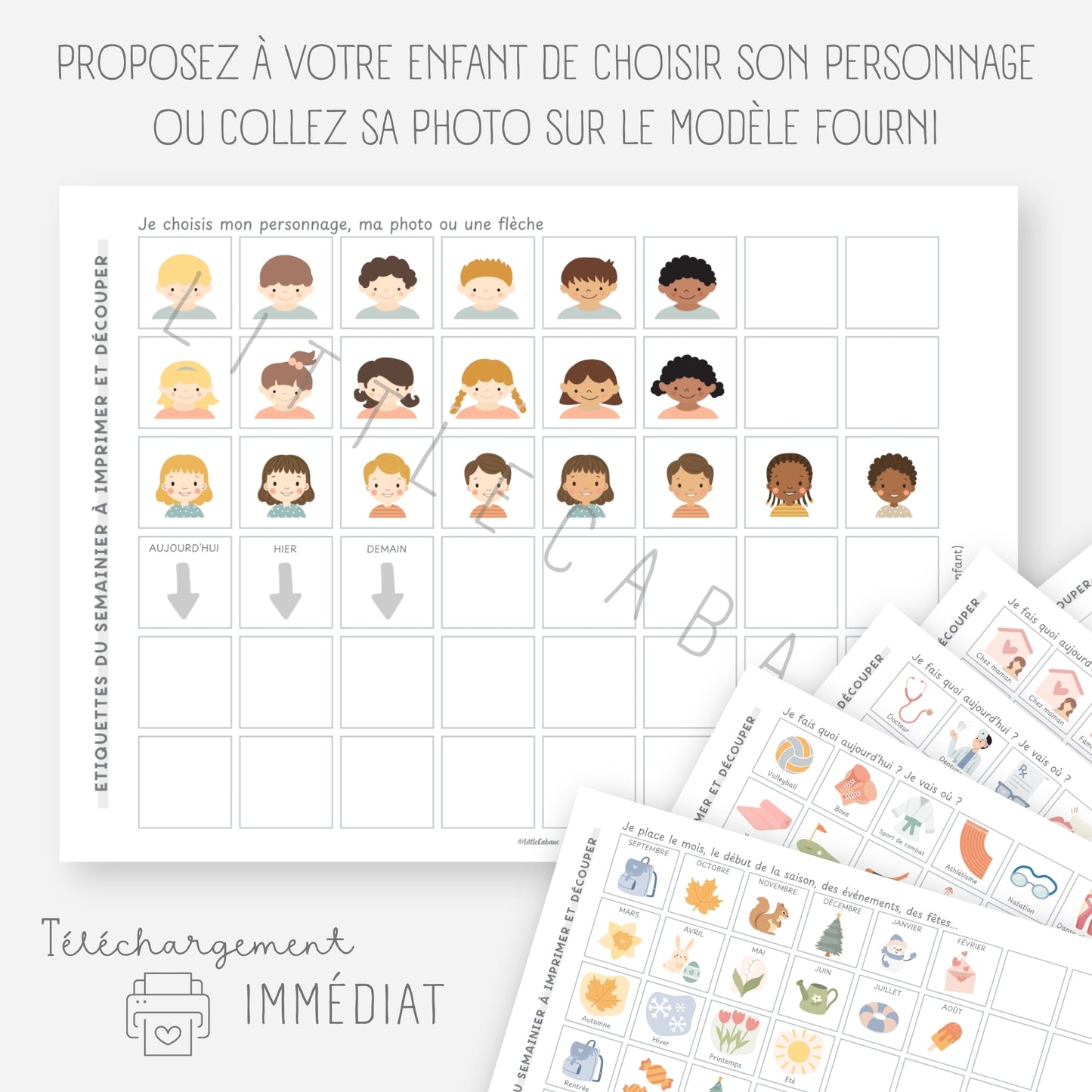 Mon grand semainier, 250 vignettes
