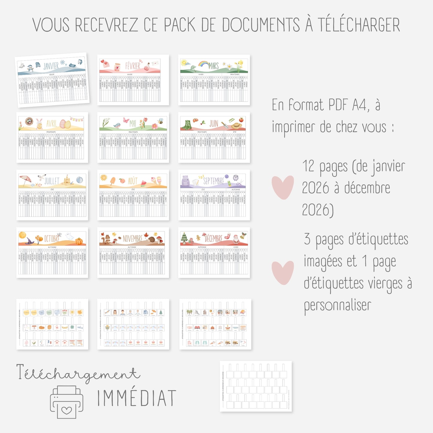 Poutre du temps Montessori 2026