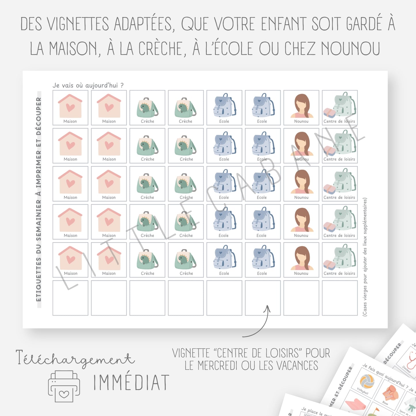 Mon grand semainier, 250 vignettes