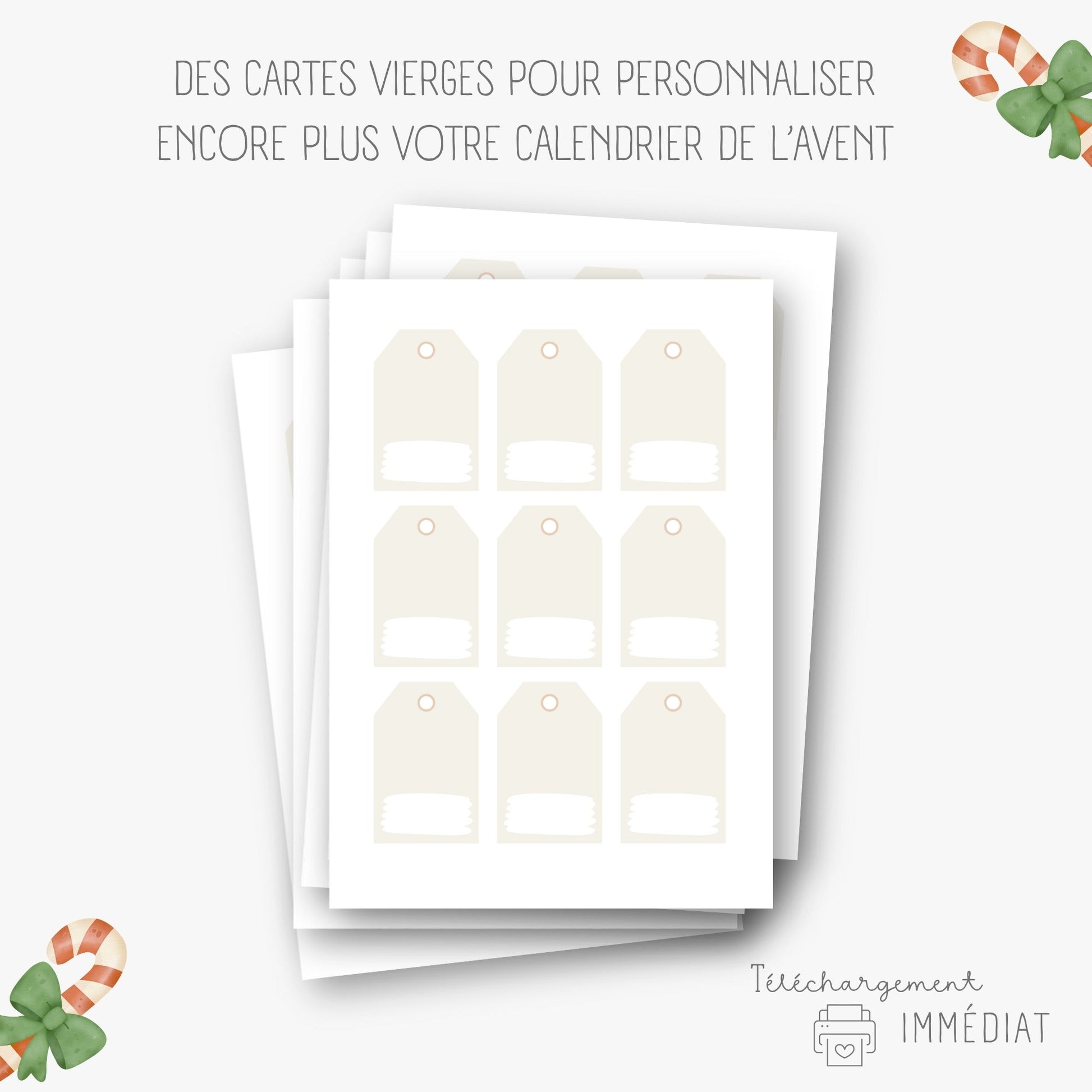 Calendrier de l'avent avec 54 cartes d'activités Little Cabane