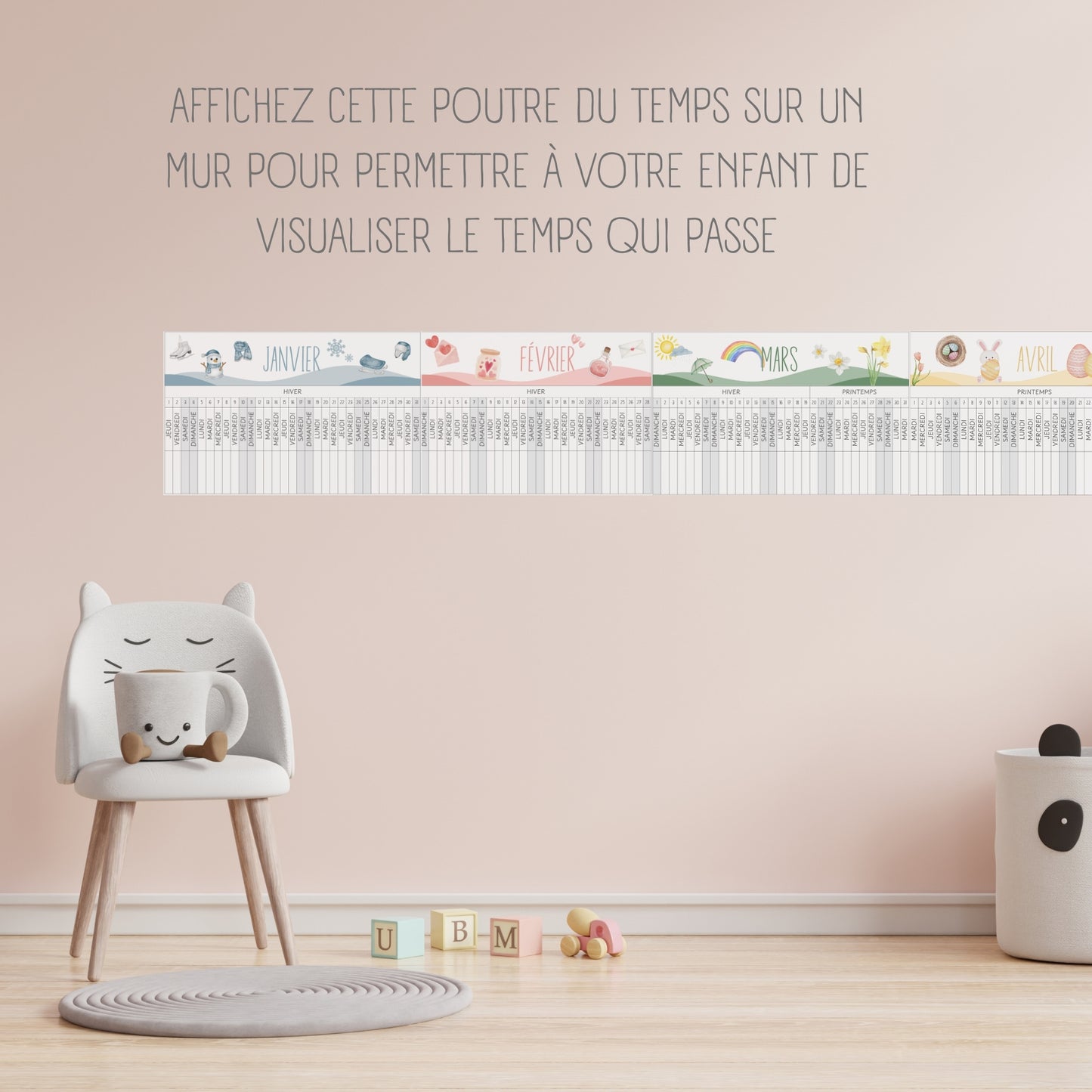 Poutre du temps Montessori 2026