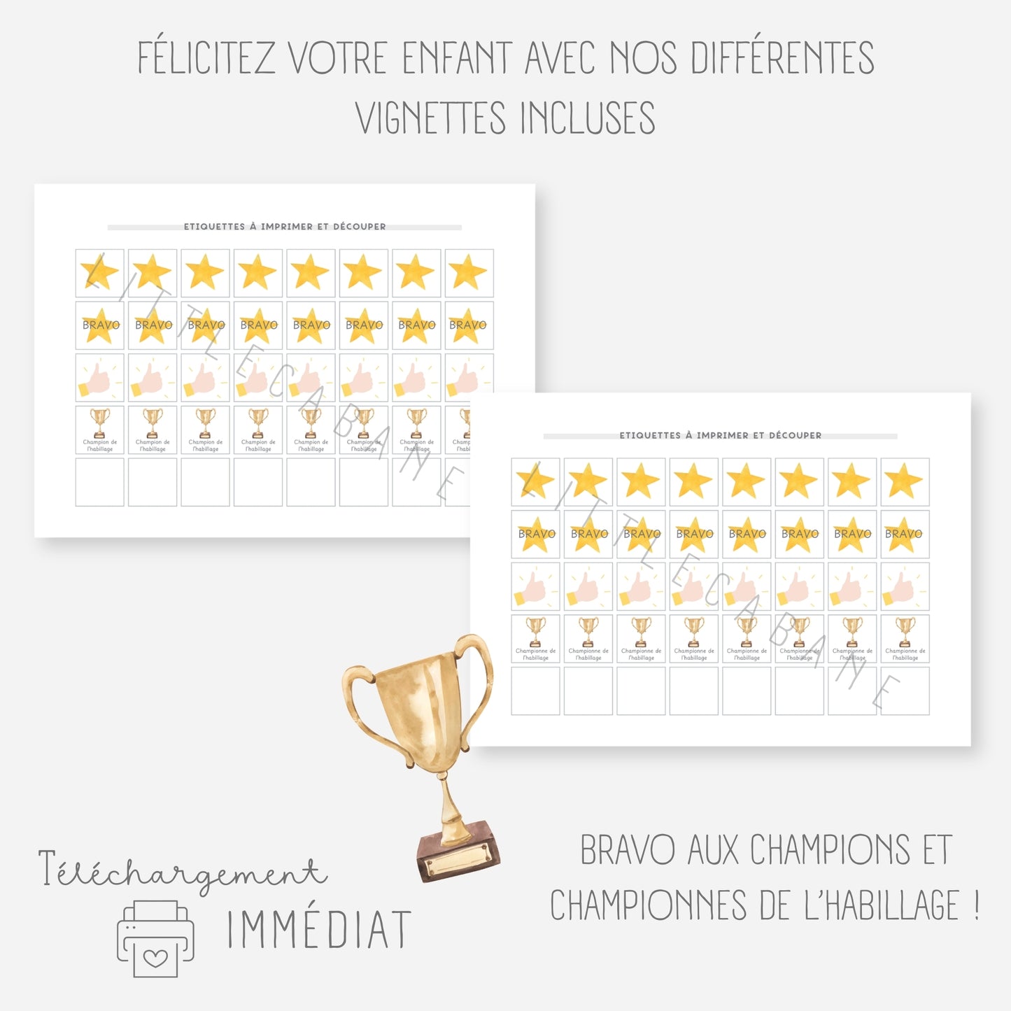 Tableau d’habillage – Je m’habille seul