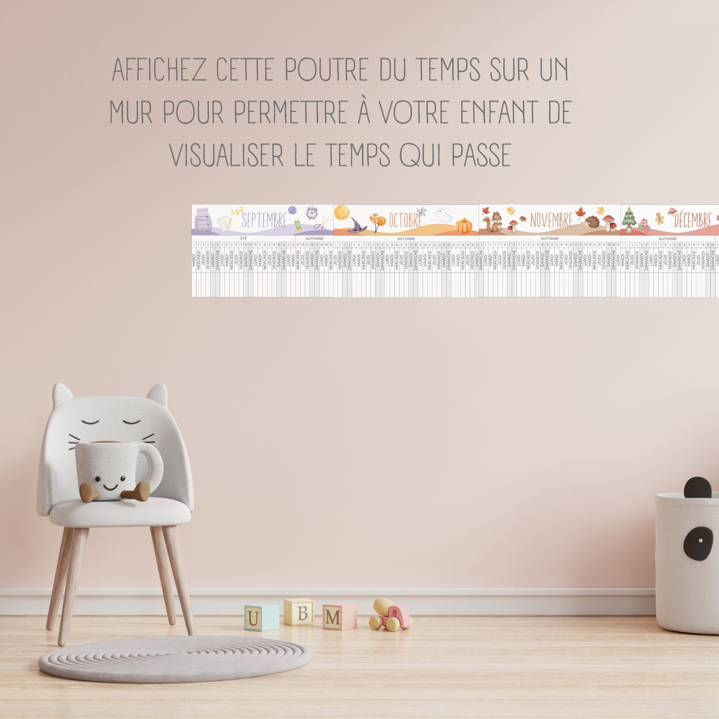 Poutre du temps Montessori année scolaire 2026-2027