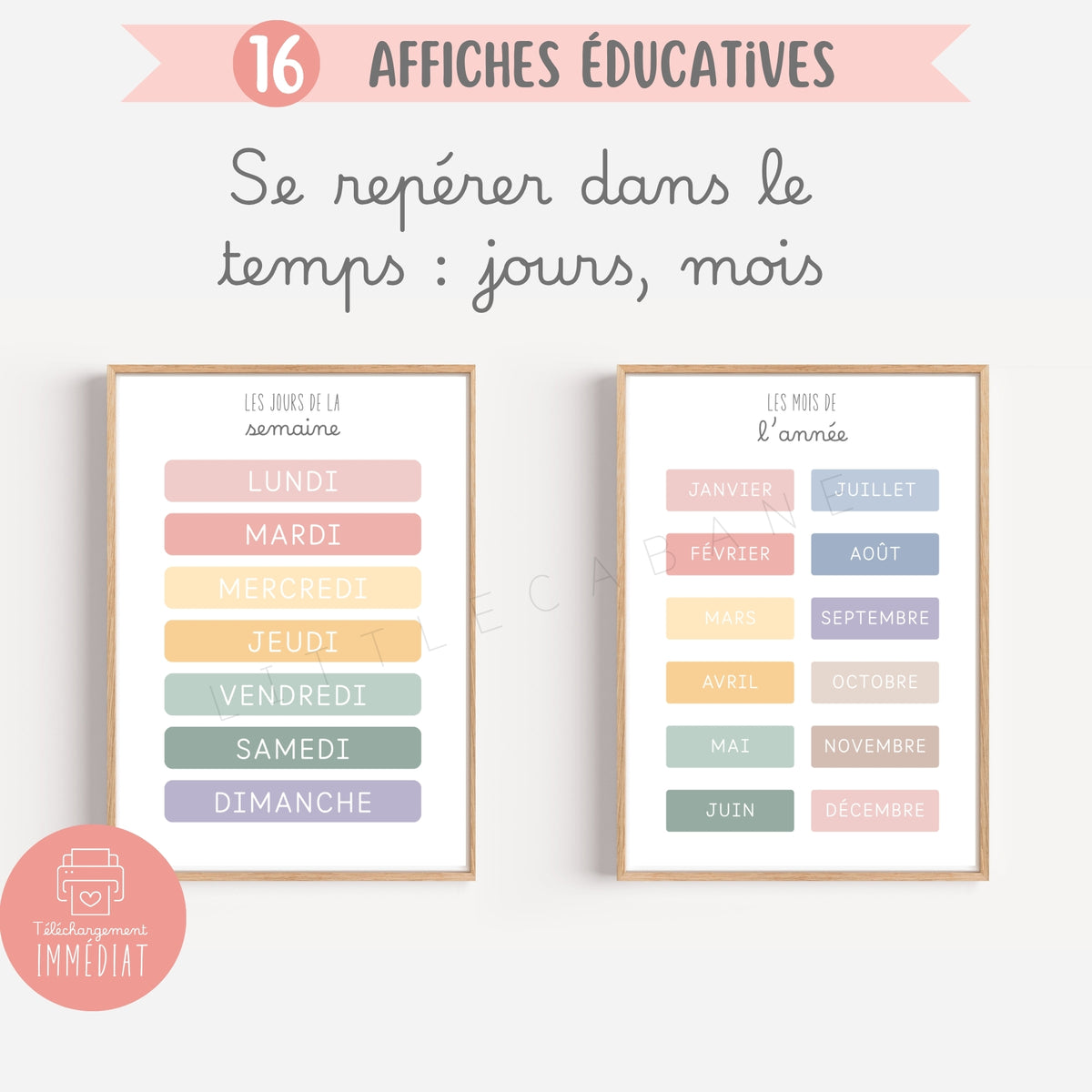 Pack de 16 affiches éducatives