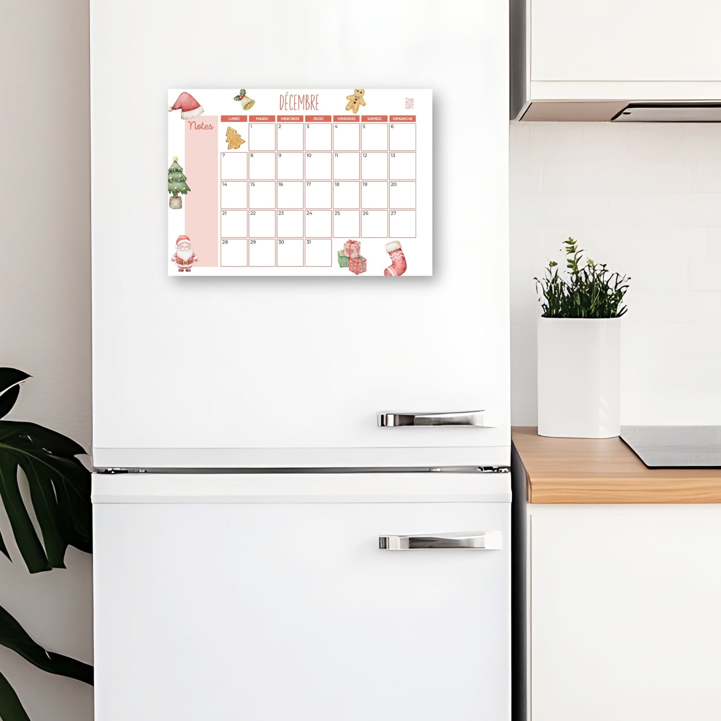 Calendrier année civile 2026 mensuel Little Cabane