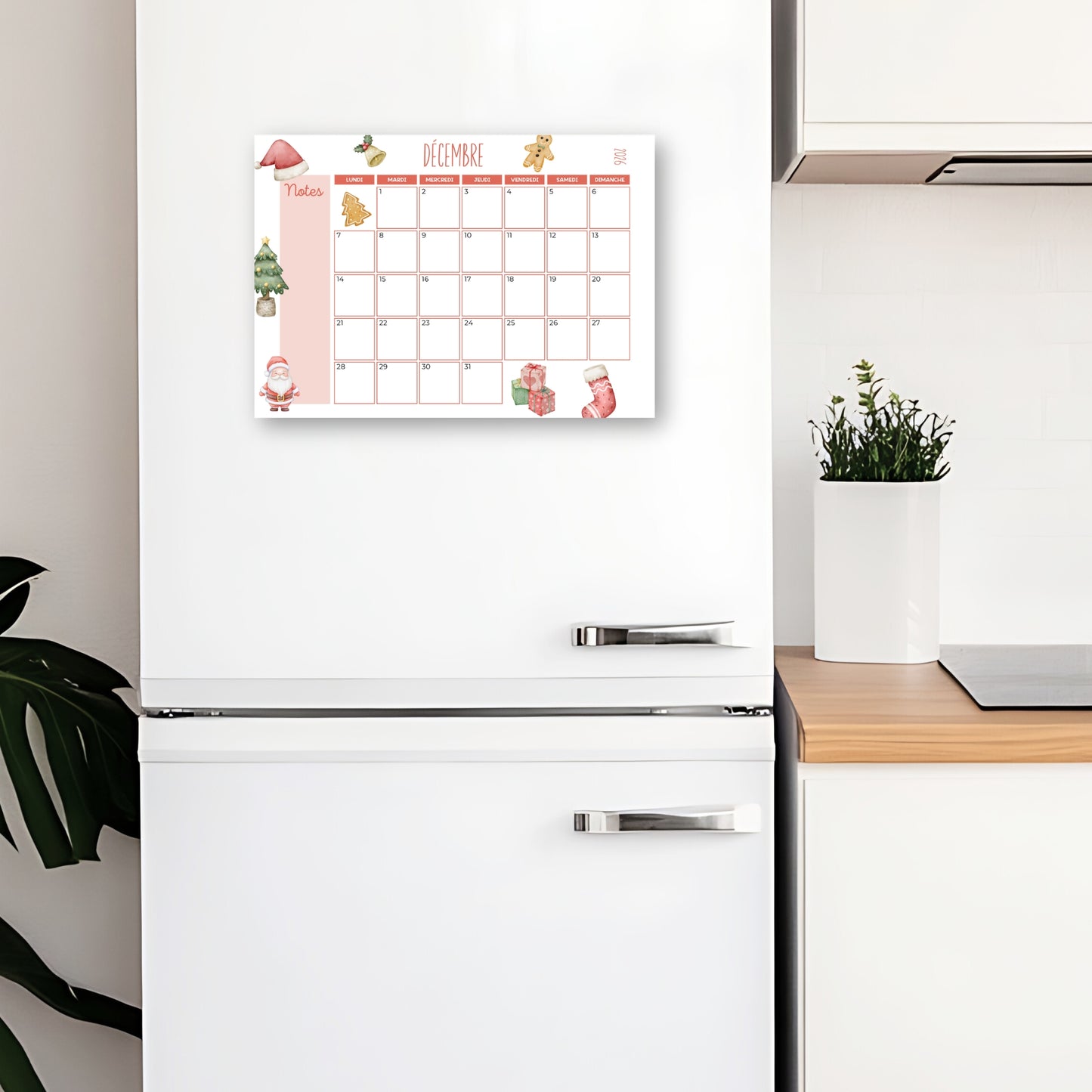 Calendrier 2026 mensuel