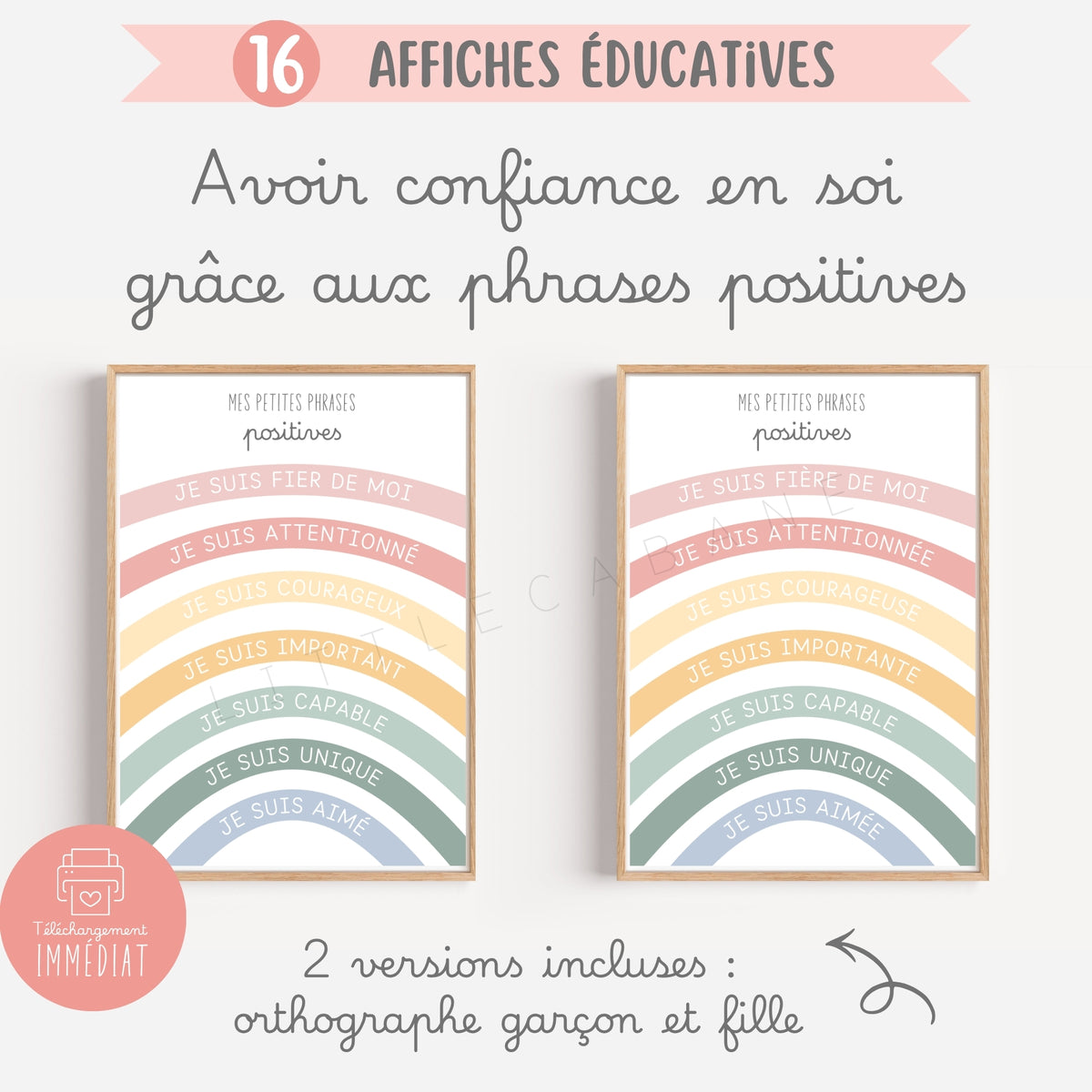 Pack de 16 affiches éducatives
