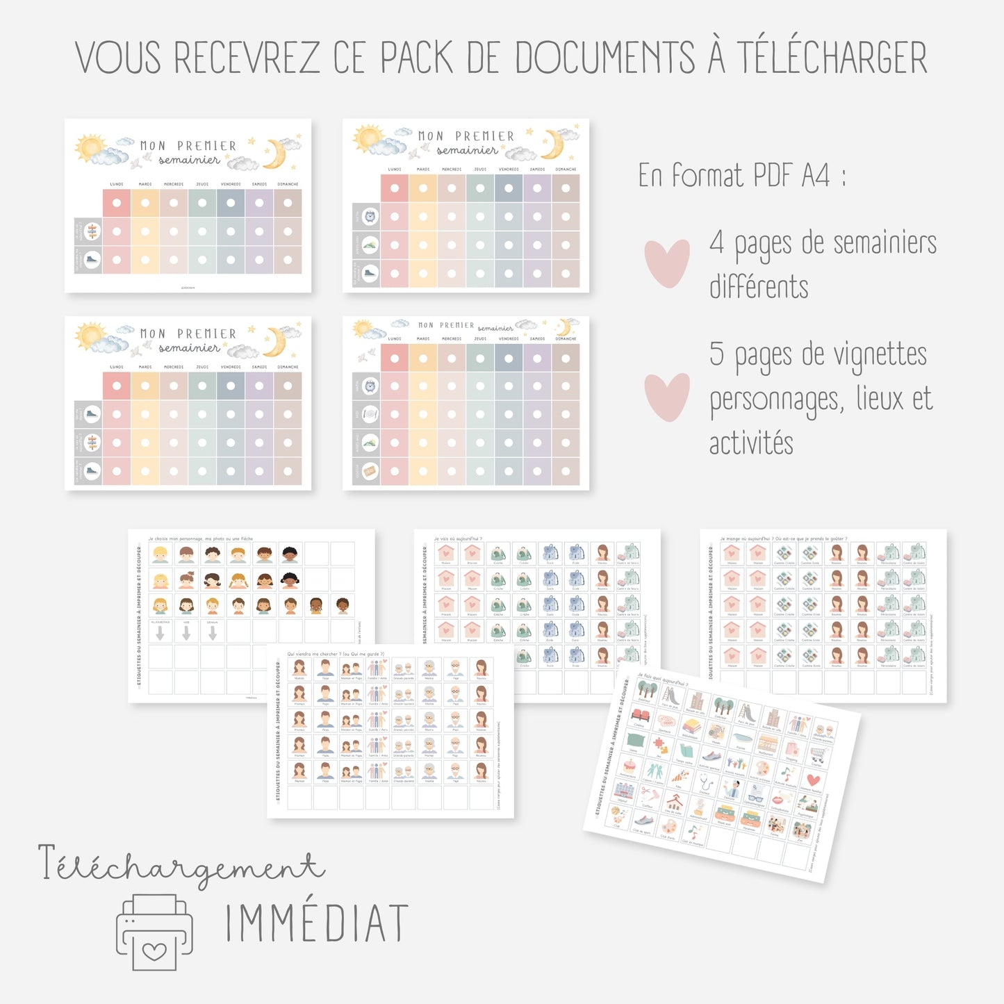 Mon premier semainier Little Cabane