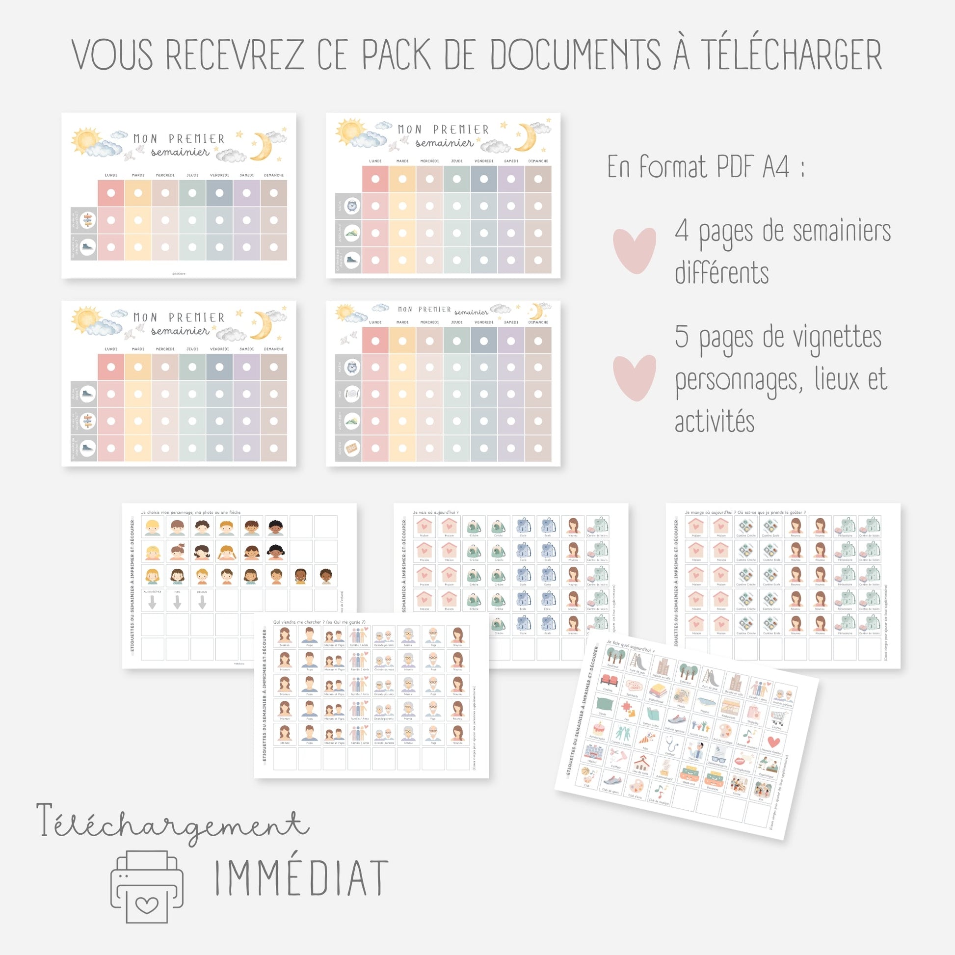 Mon premier semainier Little Cabane