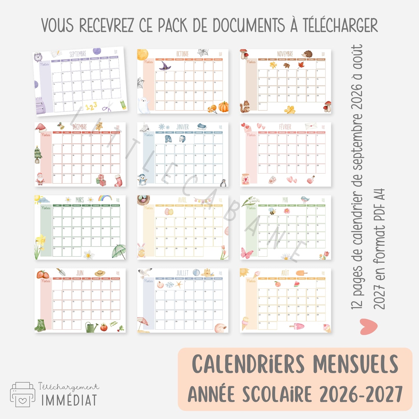 PACK Semainiers, Routines et Calendriers pour se repérer dans le temps